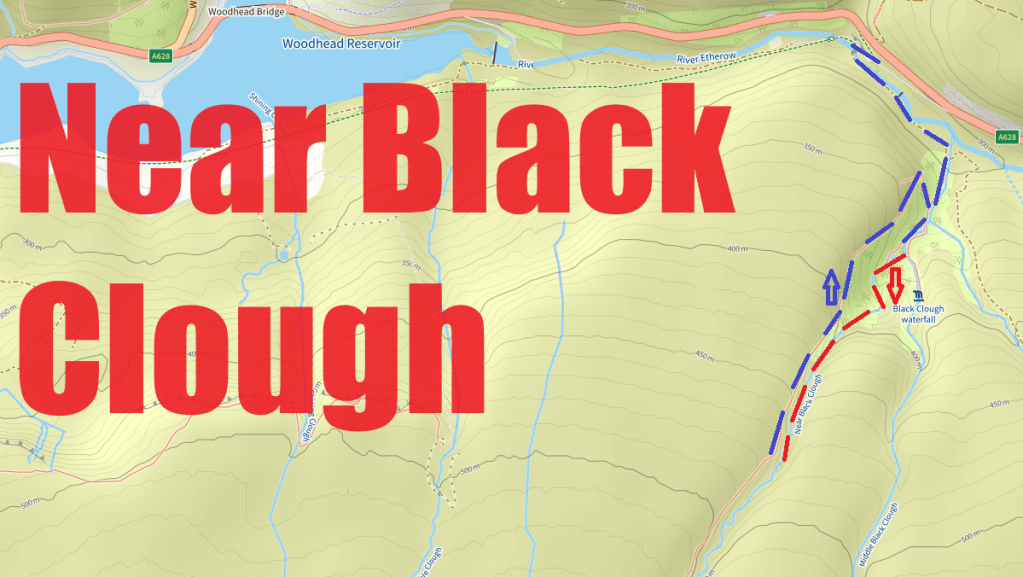 Map of Near Black Clough scramble