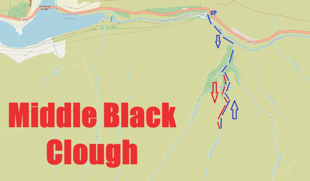 Map of Middle Black Clough scramble