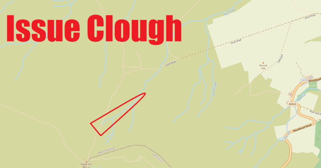 Map of Issue Clough scramble