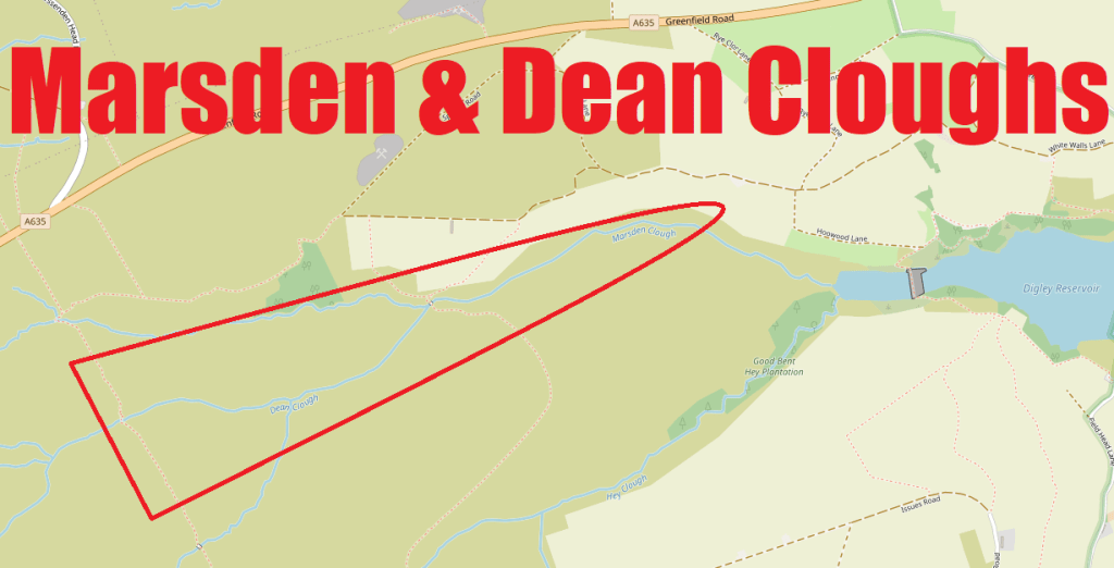 Map of Marsden & Dean Cloughs scramble