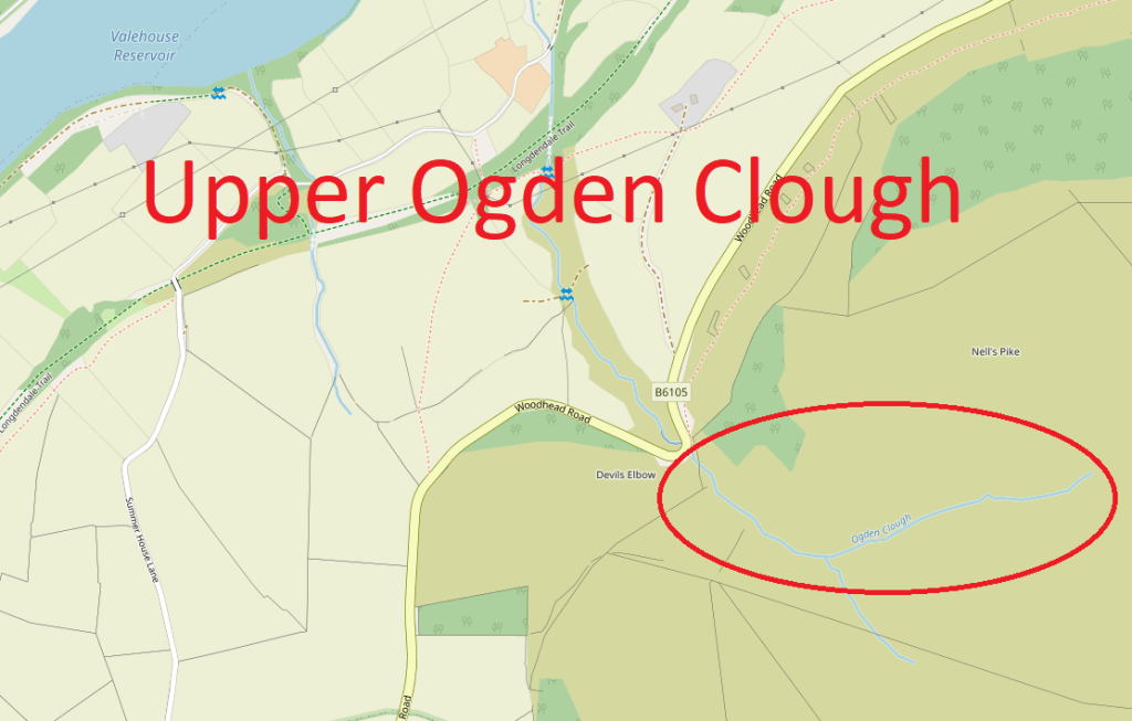 Map of Ogden Clough scramble