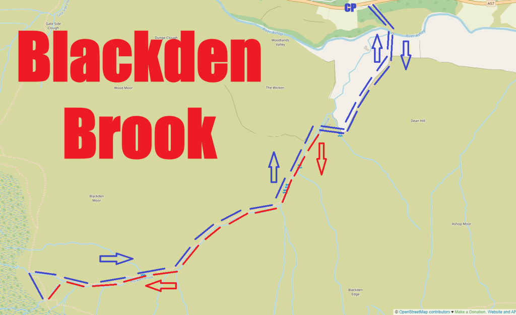 Map of Blackden Brook scramble
