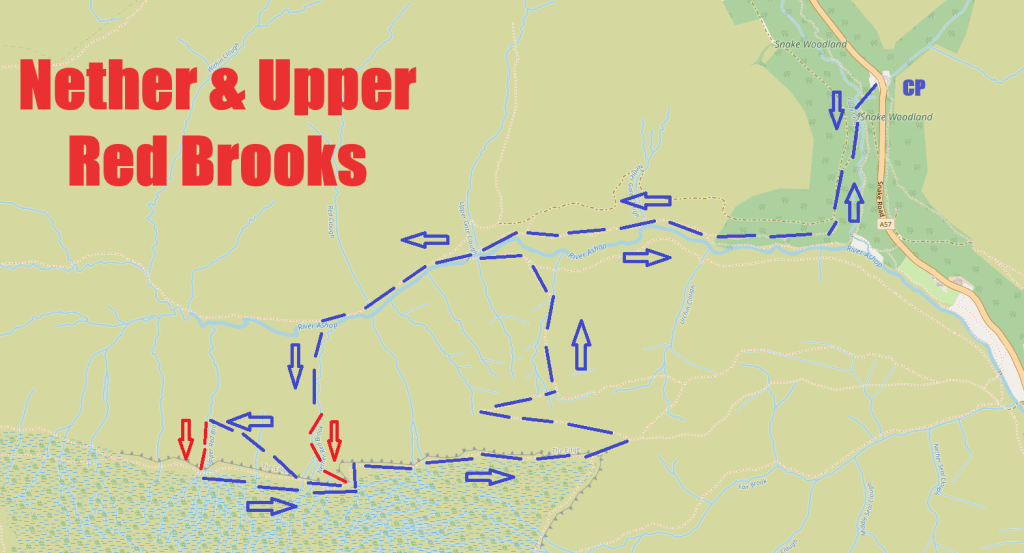 Map of Nether & Upper Red Brooks scrambles