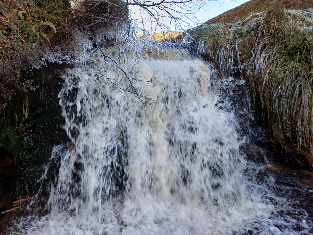 Arnfield Brook waterfall