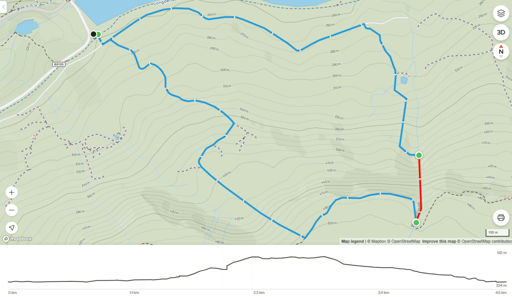 Map of Shining Clough scramble