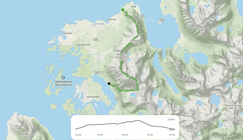 Map of Matmora hike