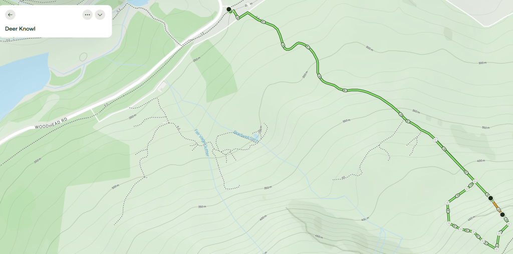 Map of Deer Knowl scramble