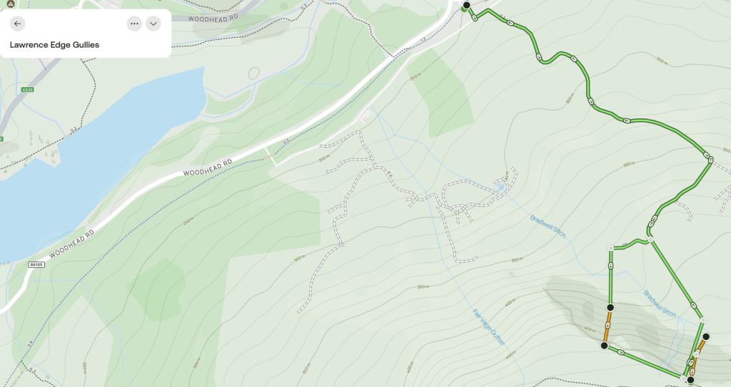 Map of Lawrence Edge scrambles